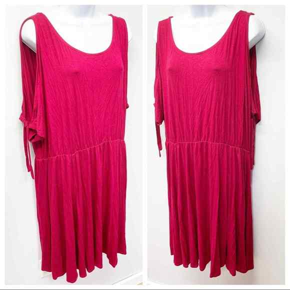 Torrid Cold Shoulder Jersey Skate Dress Style Number 11164724 Size 2 - Picture 2 of 12